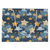 Sternmuster Große Geschenktüte (Rückseite)