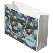 Sternmuster Große Geschenktüte (Vorderseite Schrägansicht)