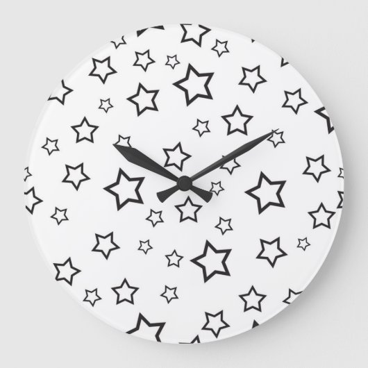 Sternmuster Große Wanduhr (Vorderseite)