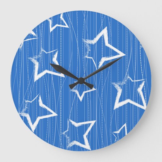 Sternmuster Große Wanduhr (Vorderseite)