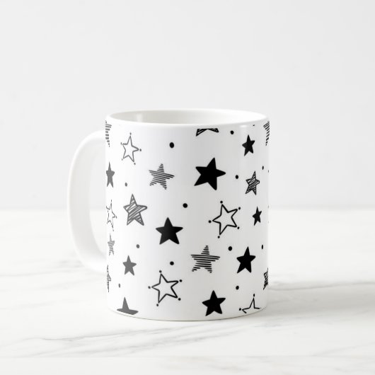 Sternmuster Kaffeetasse (Vorderseite Links)