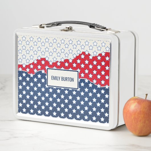 Sternmuster Metall Brotdose (Beispiel)