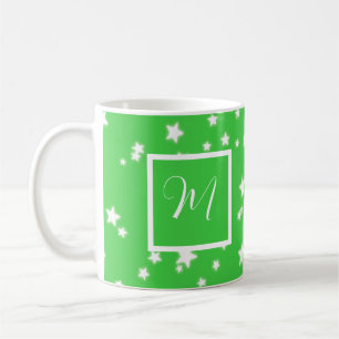 Sternmuster Monogramm Kaffeetasse