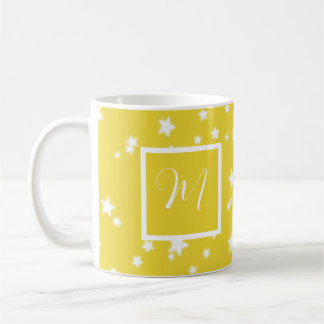 Sternmuster Monogramm Kaffeetasse