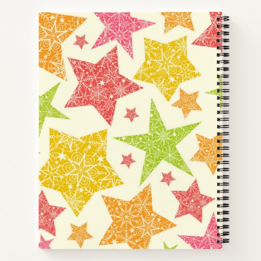 Sternmuster Notizblock (Rückseite)
