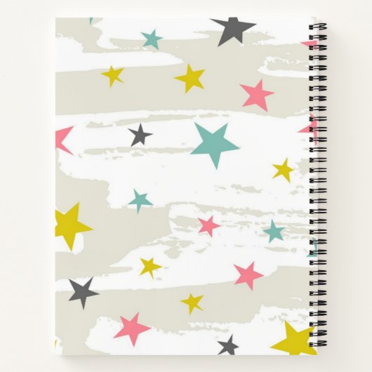 Sternmuster Notizblock (Rückseite)