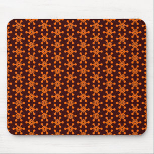 Sternmuster - Orange on Dark Brown 330000 Mousepad