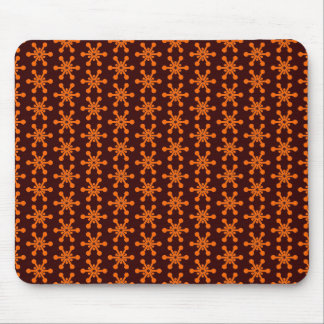 Sternmuster - Orange on Dark Brown 330000 Mousepad