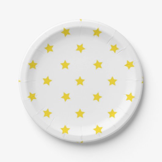 Sternmuster Pappteller (Vorderseite)