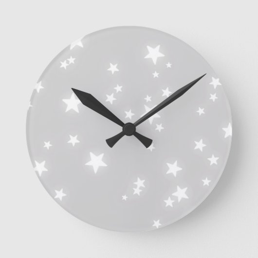 Sternmuster Runde Wanduhr (Vorderseite)