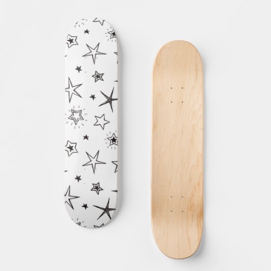 Sternmuster Skateboard (Vorderseite)