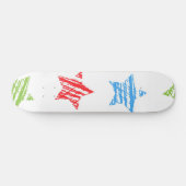 Sternmuster Skateboard (Horizontal)