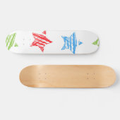 Sternmuster Skateboard (Horizontal)