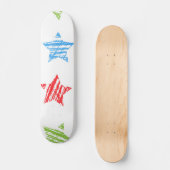 Sternmuster Skateboard (Vorderseite)