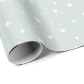 Sternmuster Traumhaft Boho Druck Kinder Weich Mint Geschenkpapier (Rolleneckpunkt)