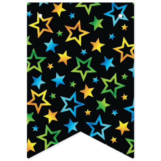 Sternmuster Wimpelkette (Zweite Fahne)