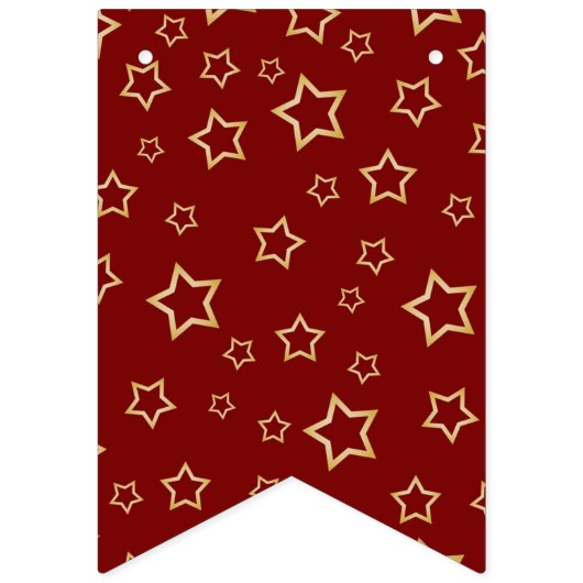 Sternmuster Wimpelkette (Zweite Fahne)