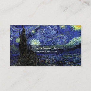 Sternnacht,1889,Vincent van Gogh Visitenkarte