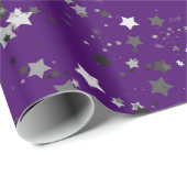 Sternnacht - lila geschenkpapier (Rolleneckpunkt)