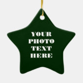 Sternname Ornament - Keramik Personalisiert (Hinten)