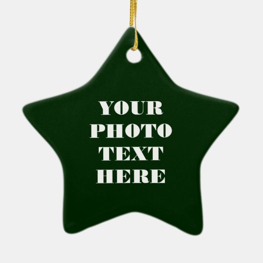 Sternname Ornament - Keramik Personalisiert (Hinten)