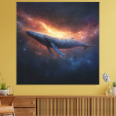 Sternnebel Buckelwal Leinwanddruck (Insitu (Wohnzimmer))