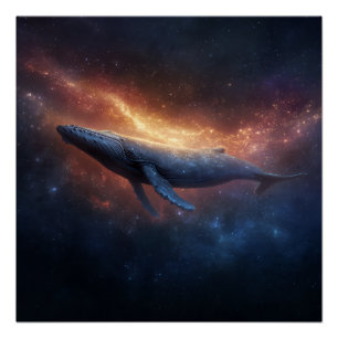 Sternnebel Buckelwal Poster