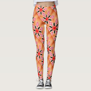 Sternpfirsich mit sechs Punkten Leggings