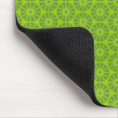 Sternrad-Muster - Grüne Farbtöne Mousepad (Ecke)