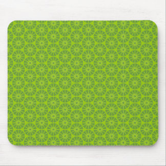 Sternrad-Muster - Grüne Farbtöne Mousepad