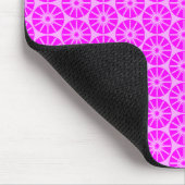 Sternrad Muster - Schatten von Magenta Pink Mousepad (Ecke)