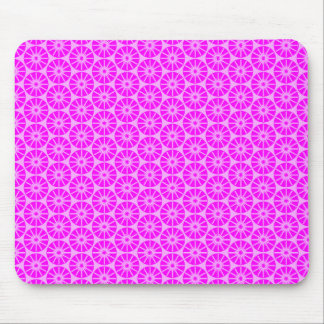 Sternrad Muster - Schatten von Magenta Pink Mousepad