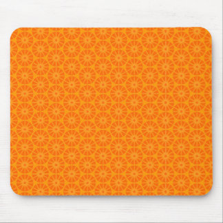Sternradmuster - Orangefarbene Farbtöne Mousepad