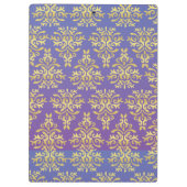 Sternrosa Muster Klemmbrett (Rückseite)