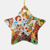 Sternschmuck Gaudi Keramik Ornament (Vorne)