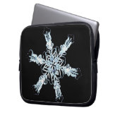 Sternschneekristall Laptopschutzhülle (Vorderseite Links)