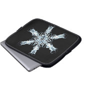 Sternschneekristall Laptopschutzhülle (Vorne Knopf)