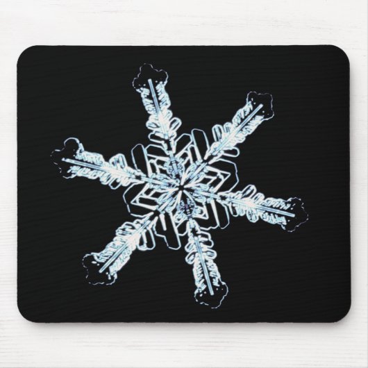 Sternschneekristall Mousepad (Vorne)