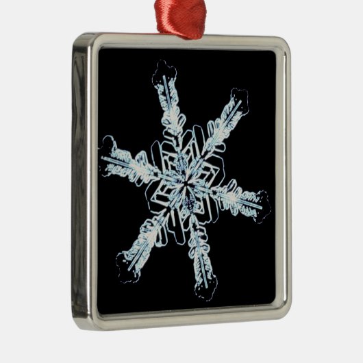 Sternschneekristall Ornament Aus Metall (Rechts)