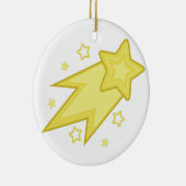 Sternschnuppe Keramik Ornament (Rechts)