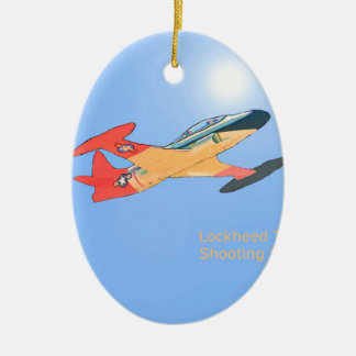 Sternschnuppe Lockheeds T33 Keramikornament