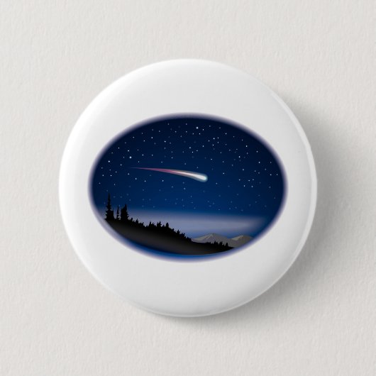 Sternschnuppe über Nacht Button (Vorderseite)