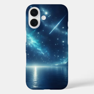 Sternschnuppe über Wasser  iPhone 16 Hülle