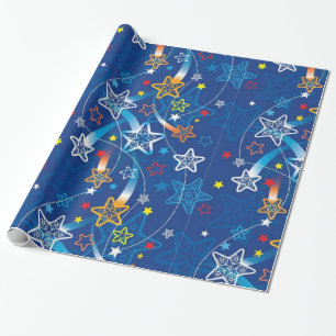 Sternschnuppen Geschenkpapier