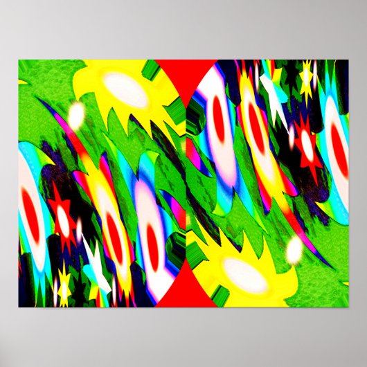 Sternschnuppen Kunst Poster (Vorne)