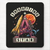 Sternschnuppen Weltraum Mousepad (Vorne)