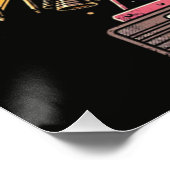 Sternschnuppen Weltraum Poster (Ecke)