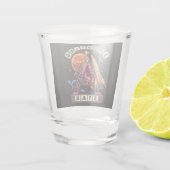 Sternschnuppen Weltraum Schnapsglas (Rückseite)