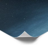 Sternschuss am Nachthimmel über Grönland Poster (Ecke)