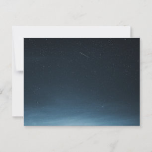 Sternschuss am Nachthimmel über Grönland Postkarte